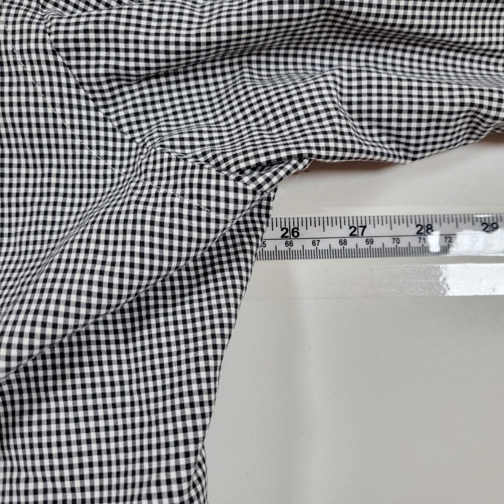 Ralph Lauren Button Down Shirt Mens 18 34/35 Black Gingham Excellent Classic Fit - Picture 4 of 9